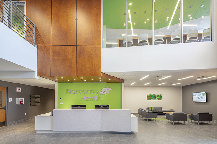 Nascentia Health Headquarters Reception Area