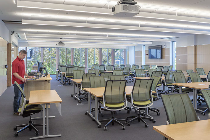 Cornell University Business Education Building Classroom