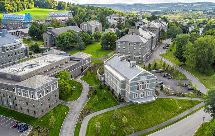Colgate University Benton Hall Aerial View