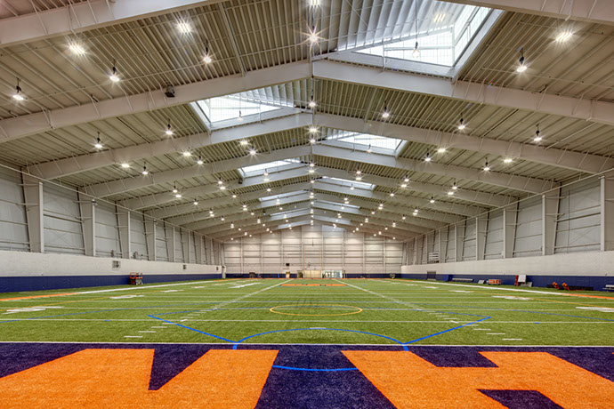 Syracuse University Ensley Athletic Center Field From End Zone