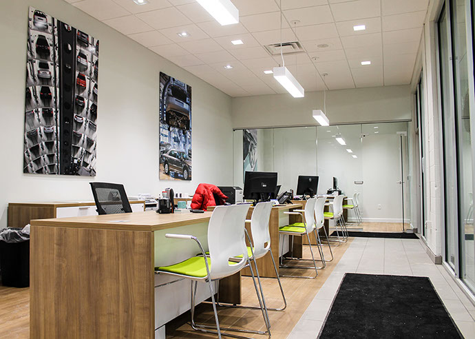 NYE Volkswagen Dealership Interior Offices