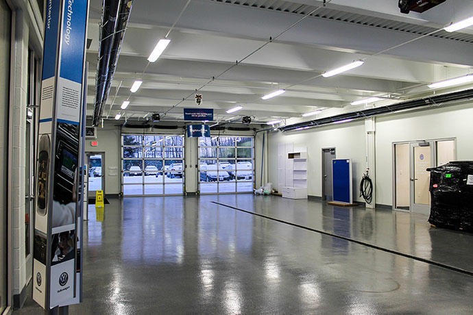 NYE Volkswagen Dealership Service Area