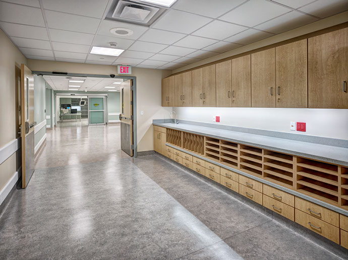 Crouse Health Witting Surgical Center Addition Hallway