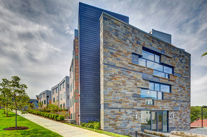 Collegetown Terrace Phase II Exterior Stone Wall