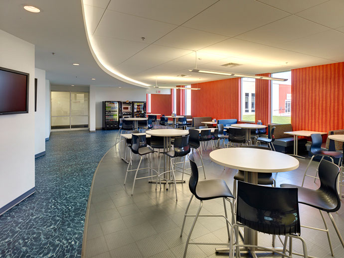 Pall Corporation Seating Area with Tables